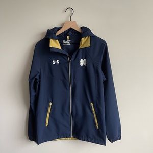 Under Armour Notre Dame Hooded Soft Shell Weather Jacket